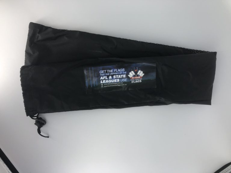 Goal Umpire Flag Bag - All Clear Flags | Professional AFL Goal Umpire ...